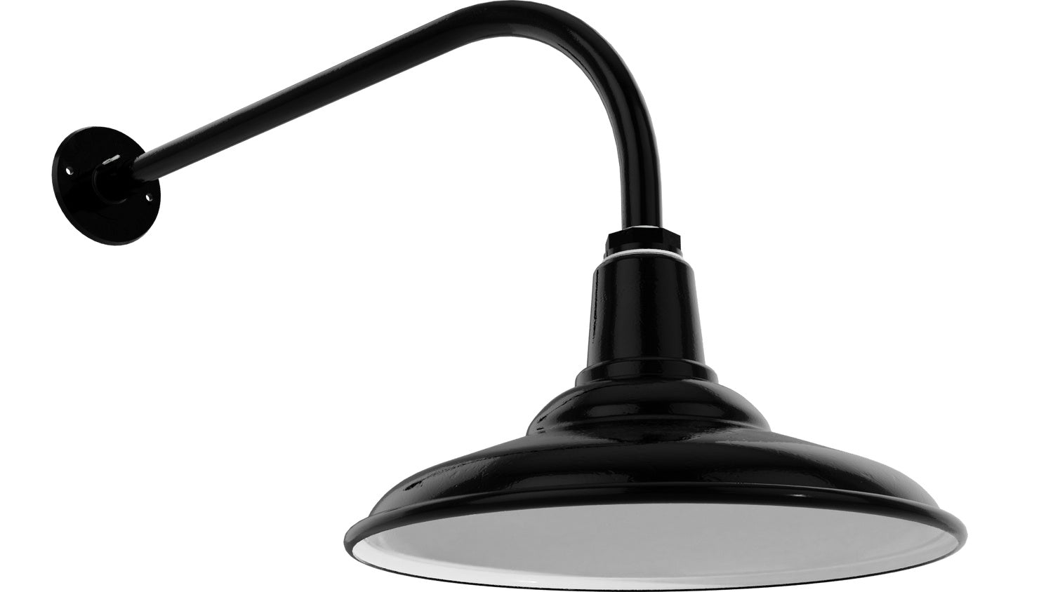 Bock Lighting - 414-eG0-iG1 / MED5 / GN25J-G0 - Gooseneck - RLM Series - Black