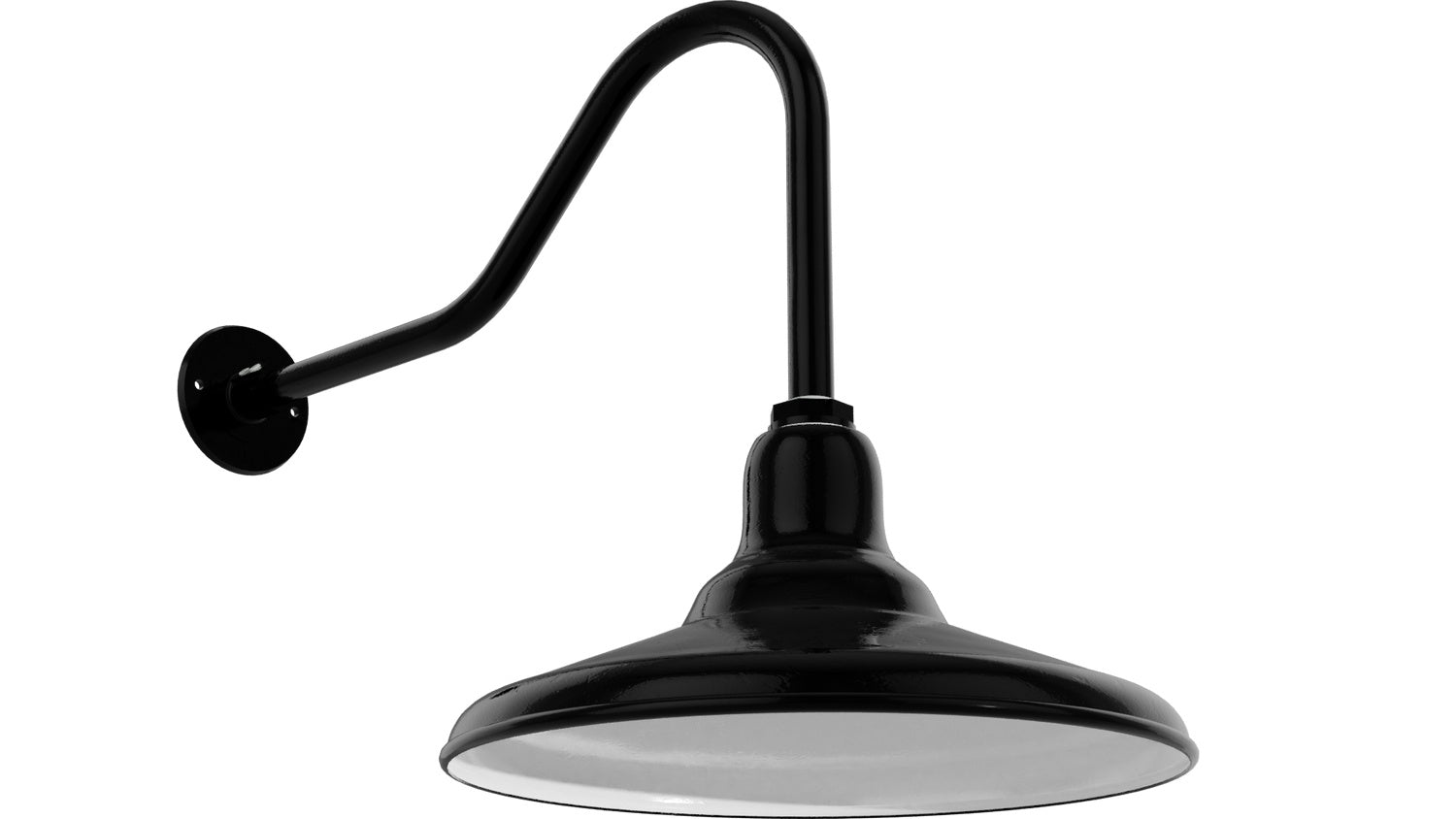 Bock Lighting - 416-eG0-iG1 / MED5 / GN22H-G0 - Gooseneck - RLM Series - Black