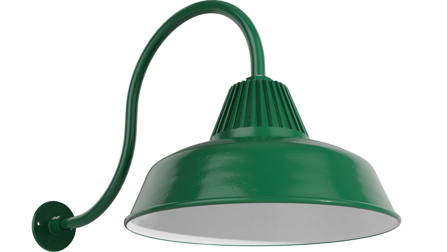 Bock Lighting - SB-518-eG10-iG1 / LAC02 / 41SF / GN24D-G10 - Gooseneck - RLM Series - Dark Green