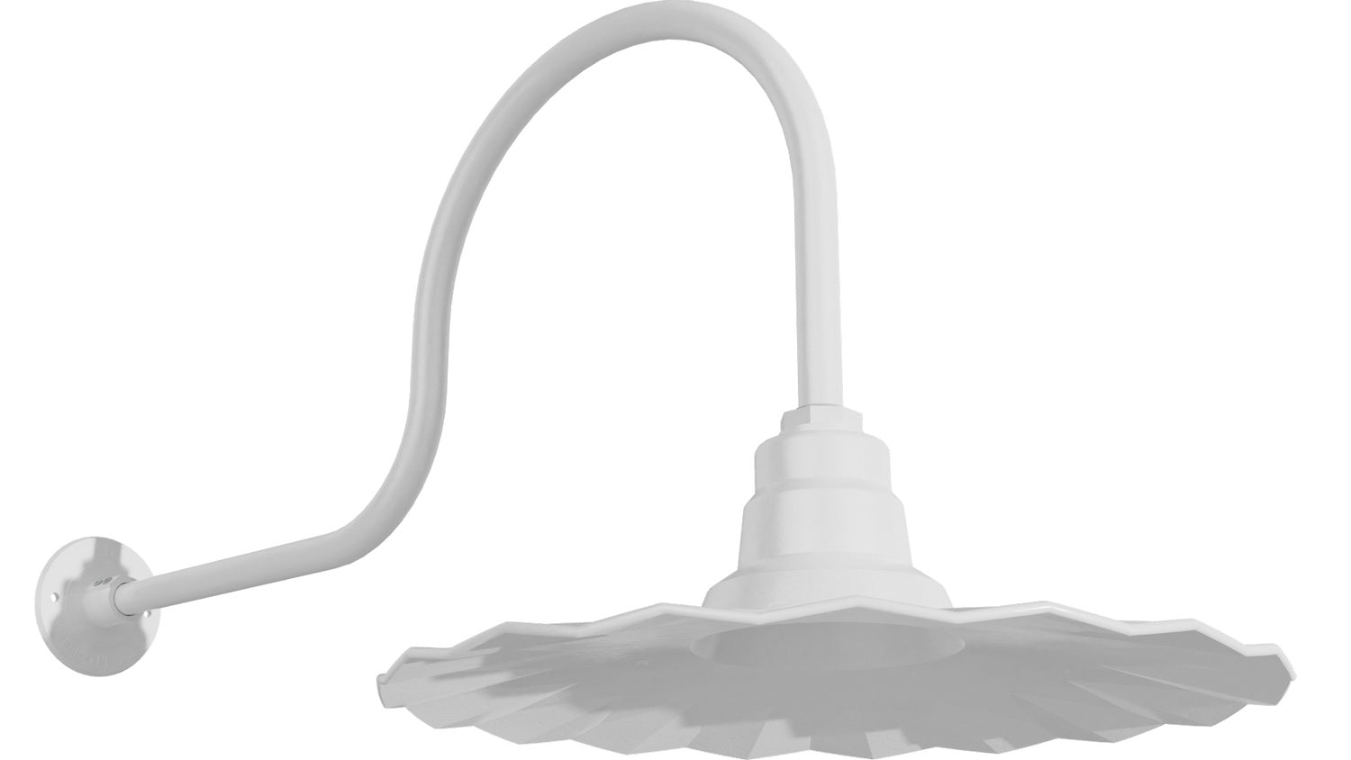 Bock Lighting - RW20-G1 / MED5 / GN30C-G1 - Gooseneck - RLM Series - White