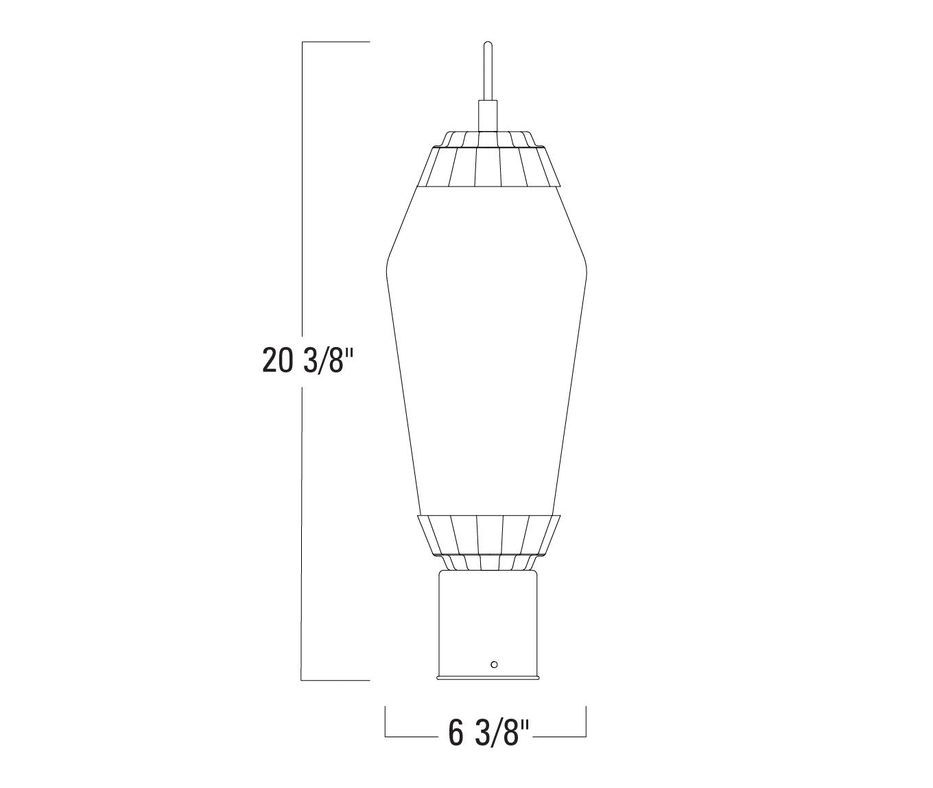 Norwell Lighting - 1267-MB-IG - One Light Post Mount - Lyrids - Matte Black