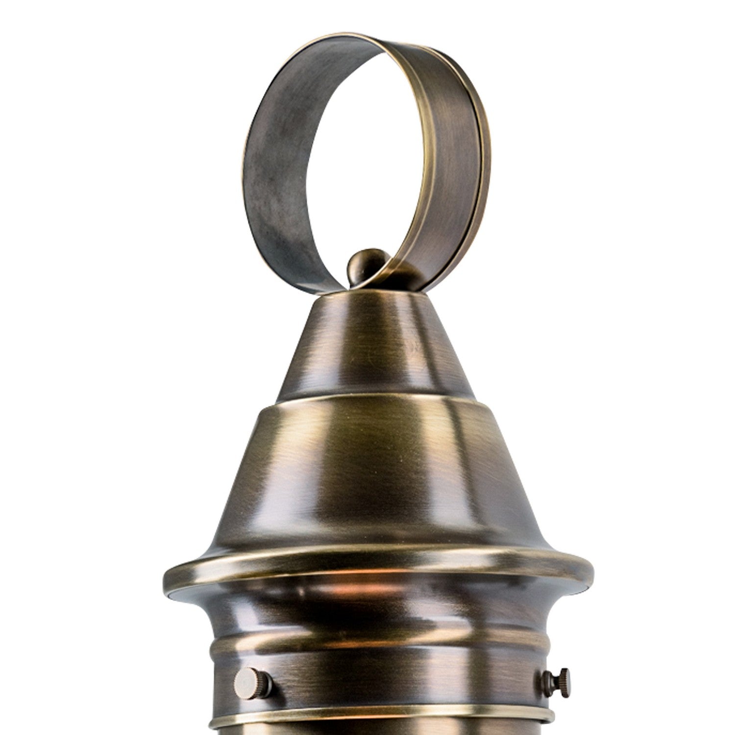 Norwell Lighting - 1711-AN-CL - One Light Post Mount - American Onion - Antique Brass