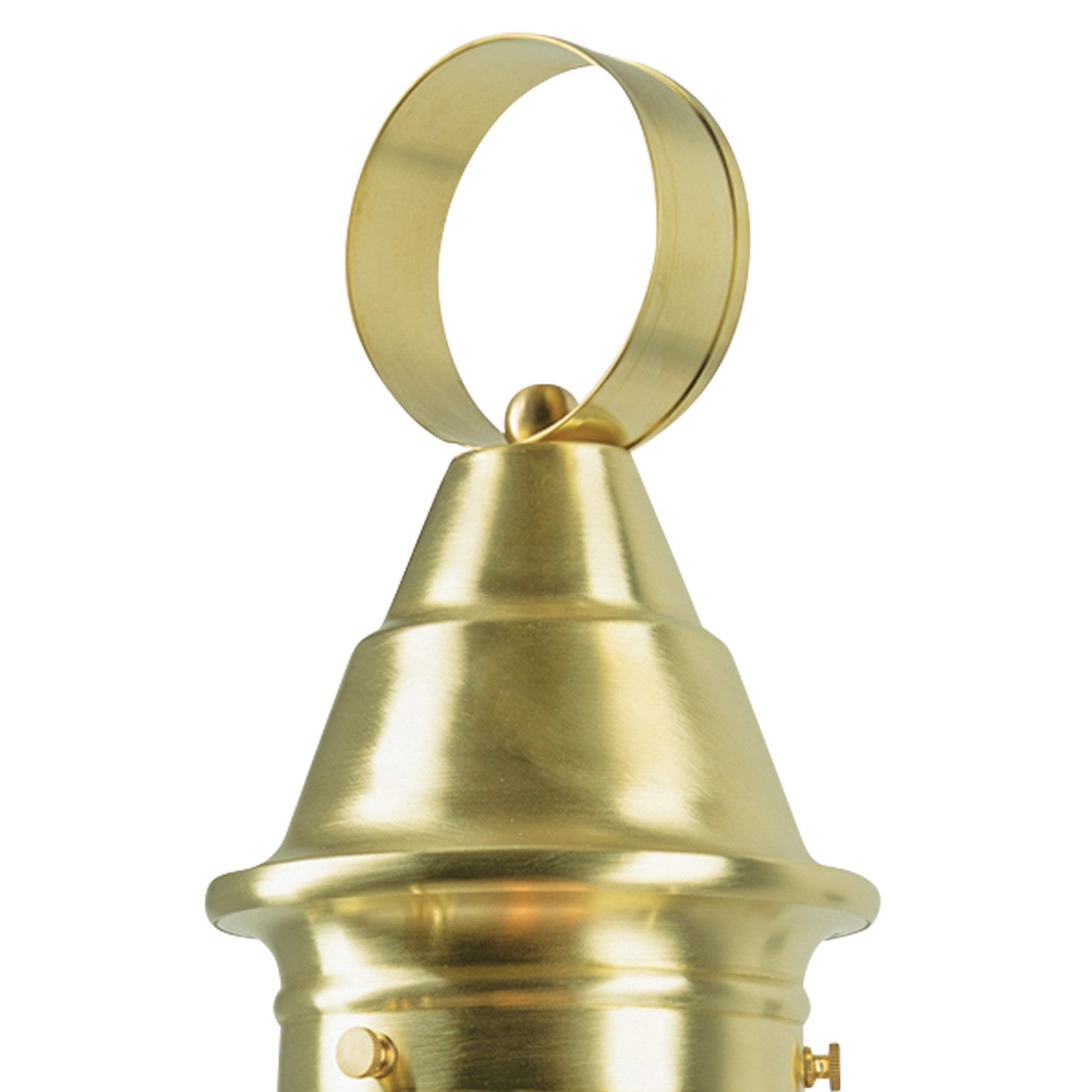 Norwell Lighting - 1711-SB-CL - One Light Post Mount - American Onion - Satin Brass