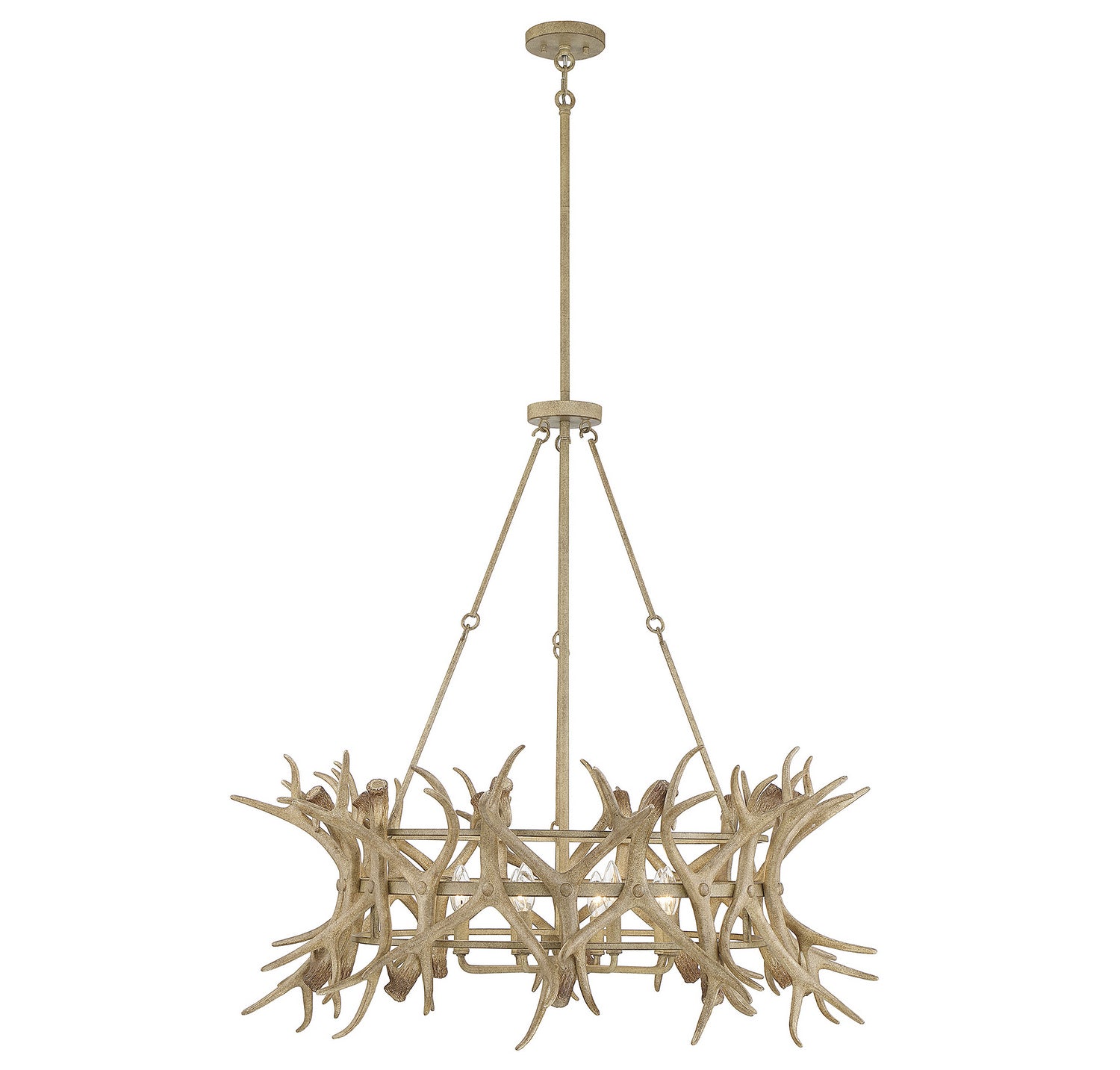 Savoy House - 1-1760-8-198 - Eight Light Chandelier - Daniels - Natural Antler