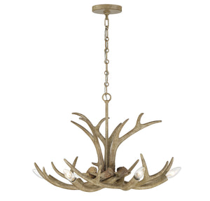 Savoy House - 1-1761-6-198 - Six Light Chandelier - Daniels - Natural Antler