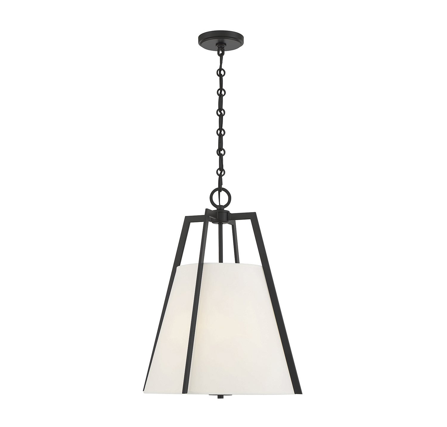 Savoy House - 7-1875-3-89 - Three Light Pendant - Mansfield - Matte Black