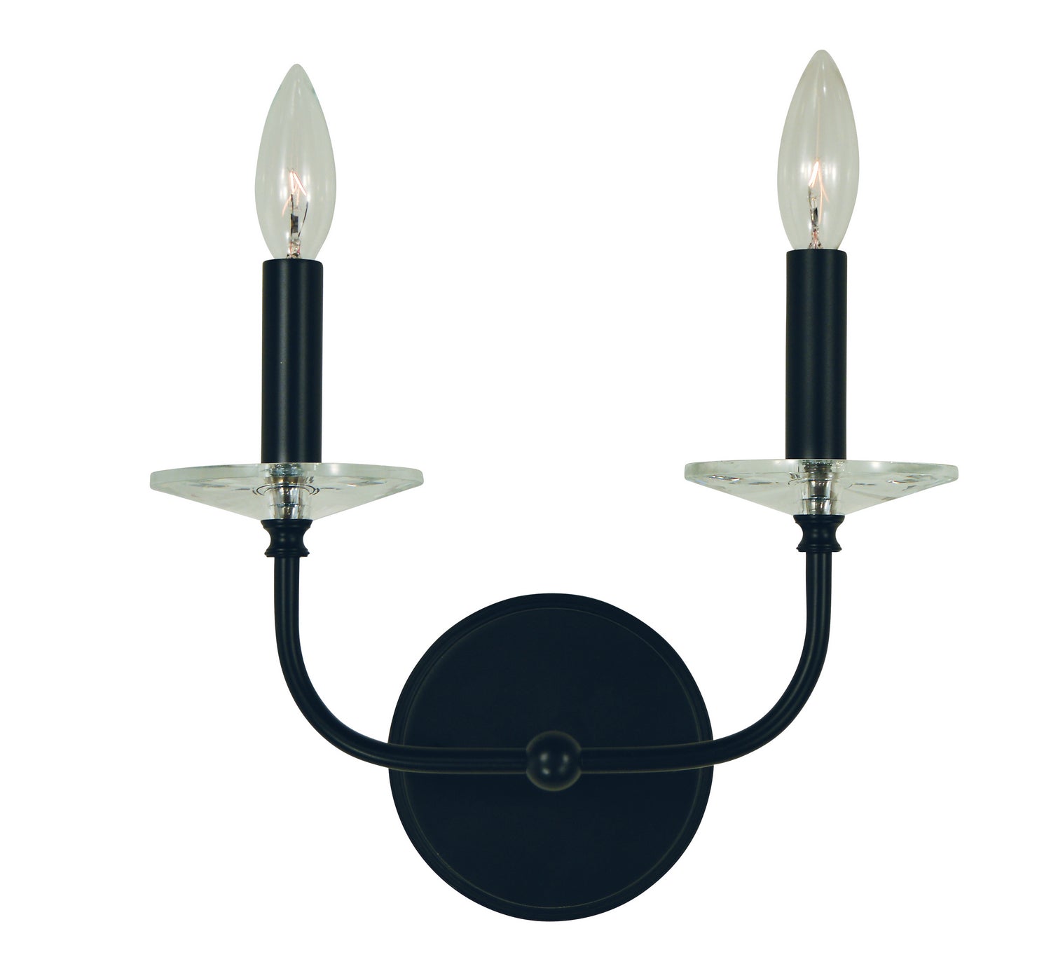 Framburg - L1162 MBLACK - Two Light Wall Sconce - Ashley - Matte Black