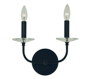 Framburg - L1162 MBLACK - Two Light Wall Sconce - Ashley - Matte Black