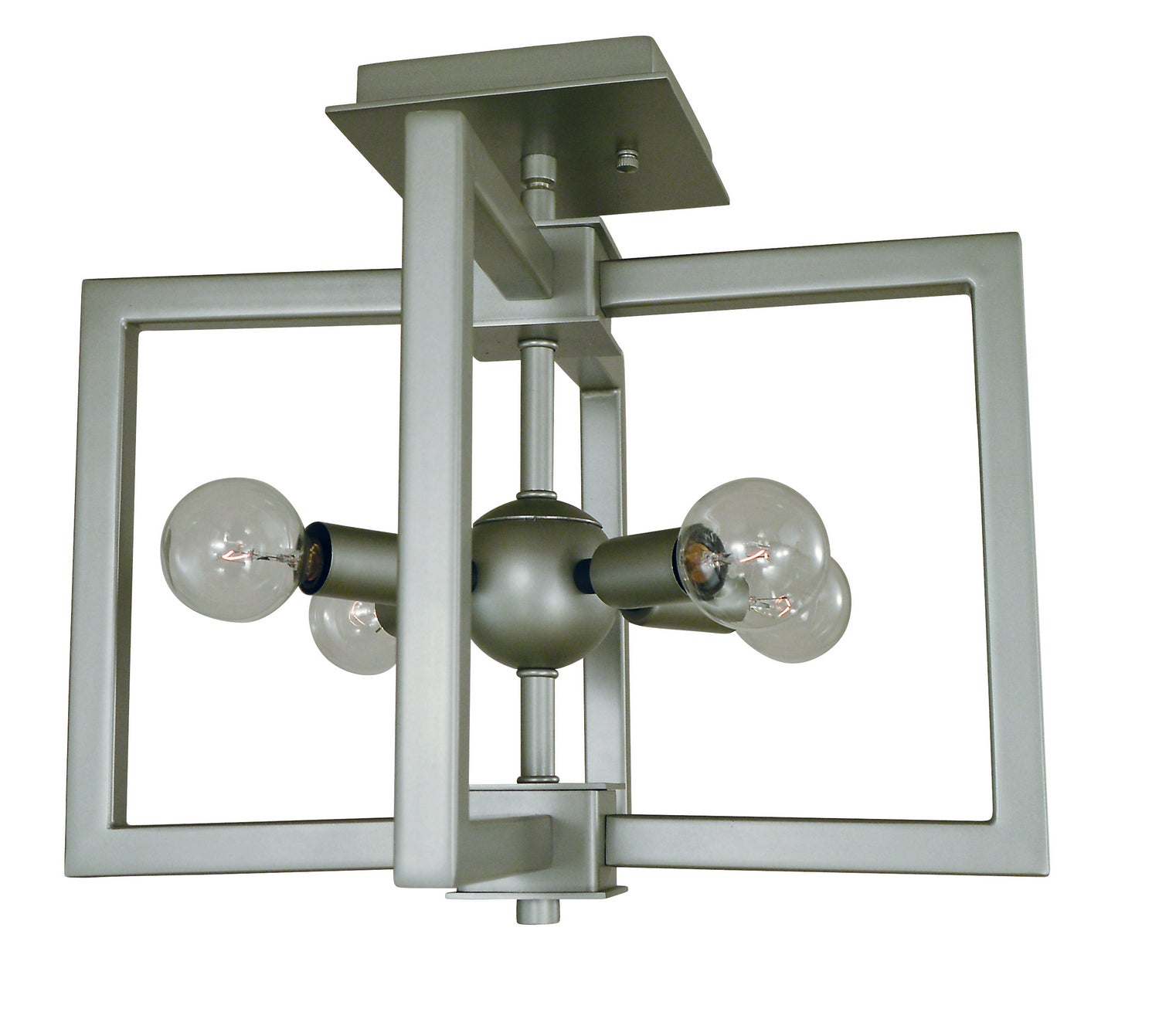 Framburg - L1140 SP/MBLACK - Four Light Dual Mount - Pyxis - Satin Pewter/Matte Black