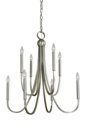 Framburg - L1129 BN - Eight Light Chandelier - Alexandria - Brushed Nickel