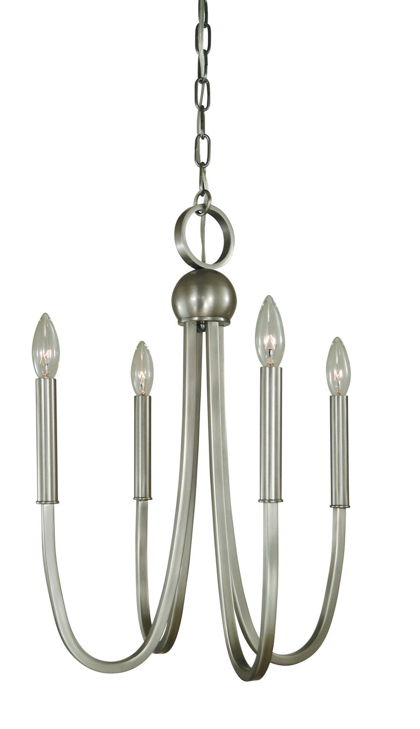 Framburg - L1127 BN - Four Light Chandelier - Alexandria - Brushed Nickel