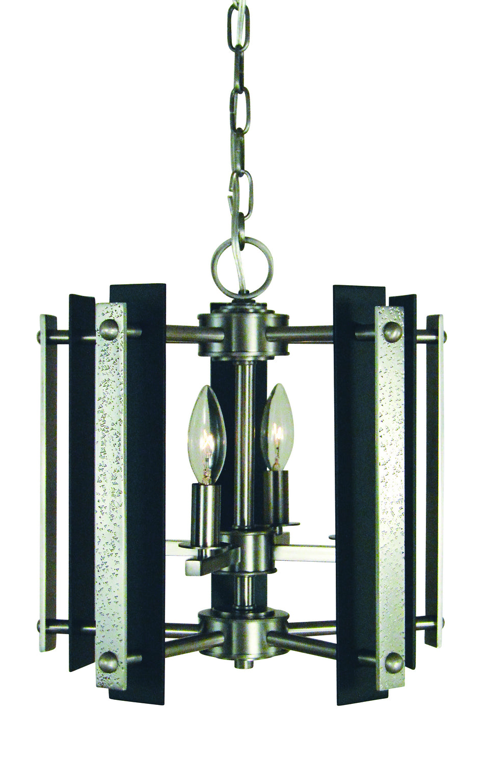 Framburg - L1061 BN/MBLACK - Four Light Dual Mount - Bucolic - Brushed Nickel with Matte Black Accents