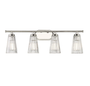 Savoy House - 8-1745-4-109 - Four Light Bathroom Vanity - Chantilly - Polished Nickel