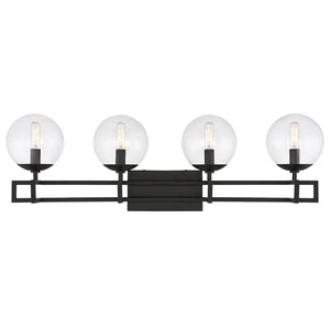 Savoy House - 8-1860-4-BK - Four Light Bathroom Vanity - Crosby - Matte Black