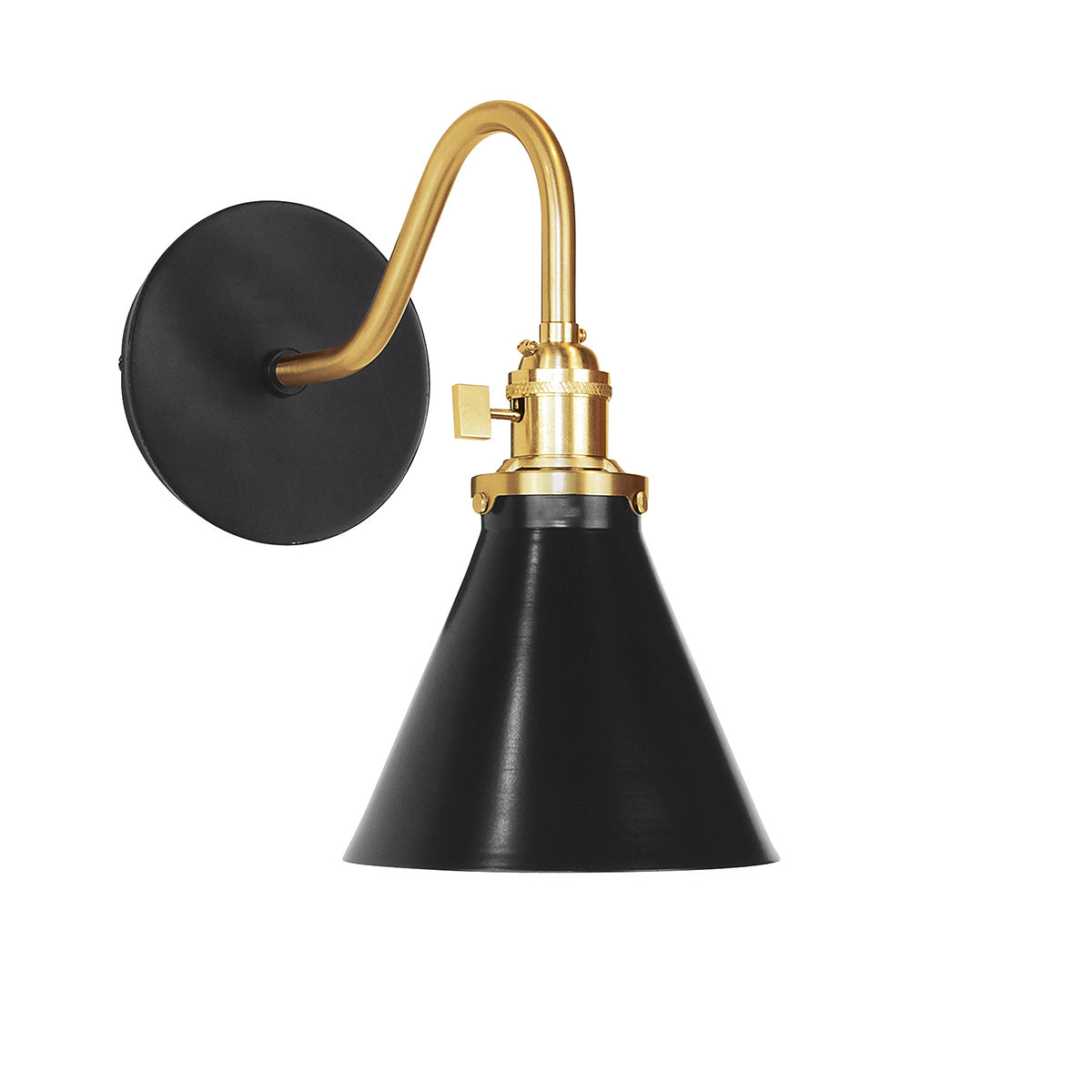 Montclair Light Works - SCL405-41-91 - One Light Wall Sconce - Uno - Black with Brushed Brass