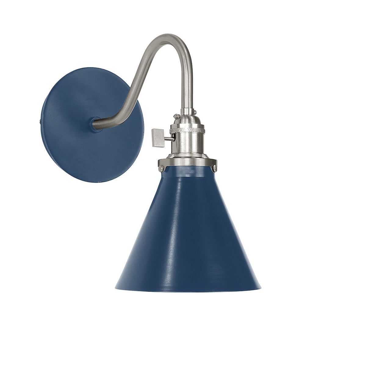 Montclair Light Works - SCL405-50-96 - One Light Wall Sconce - Uno - Navy with Brushed Nickel