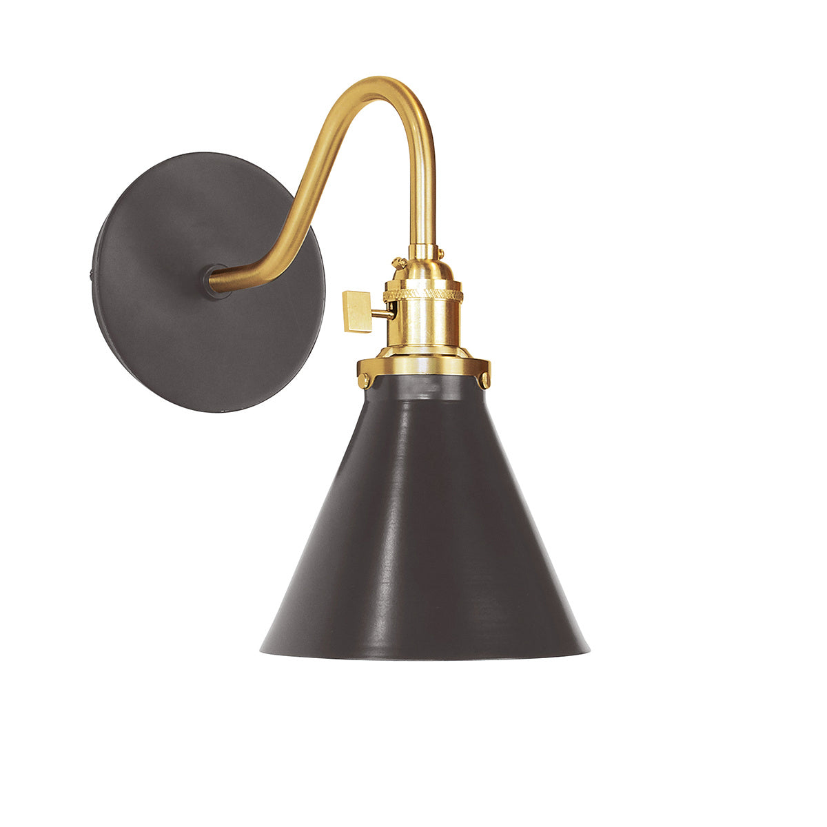 Montclair Light Works - SCL405-51-91 - One Light Wall Sconce - Uno - Architectural Bronze with Brushed Brass