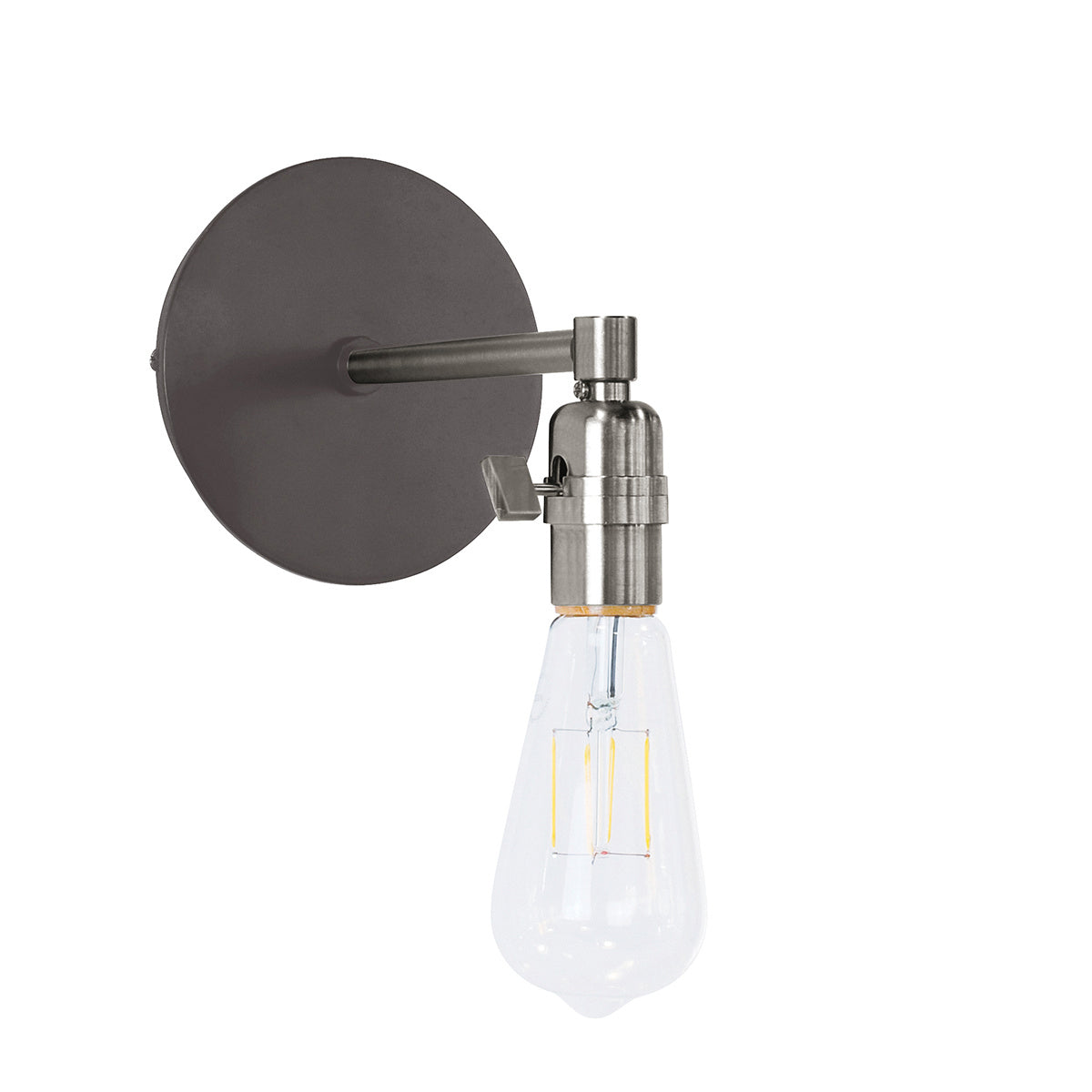 Montclair Light Works - SCM400-51-96 - One Light Wall Sconce - Uno - Architectural Bronze with Brushed Nickel