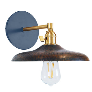 Montclair Light Works - SCM410-50-91 - One Light Wall Sconce - Uno - Navy with Brushed Brass