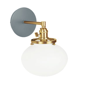 Montclair Light Works - SCM411-40-91 - One Light Wall Sconce - Uno - Slate Gray with Brushed Brass