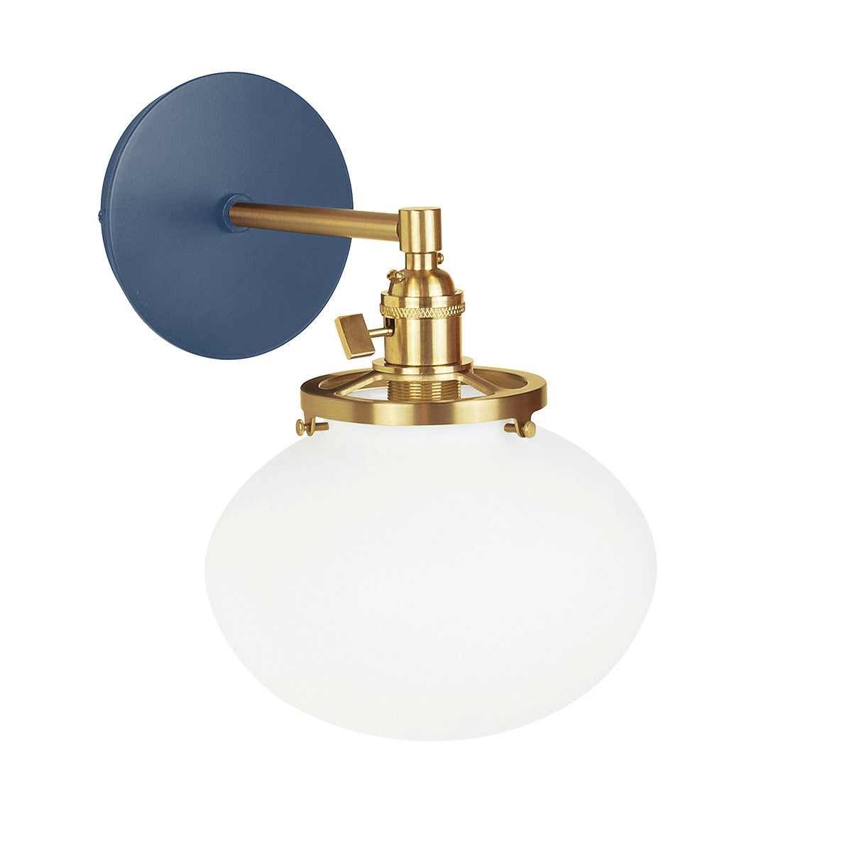 Montclair Light Works - SCM411-50-91 - One Light Wall Sconce - Uno - Navy with Brushed Brass