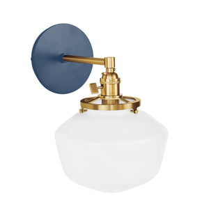 Montclair Light Works - SCM413-50-91 - One Light Wall Sconce - Uno - Navy with Brushed Brass