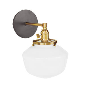 Montclair Light Works - SCM413-51-91 - One Light Wall Sconce - Uno - Architectural Bronze with Brushed Brass