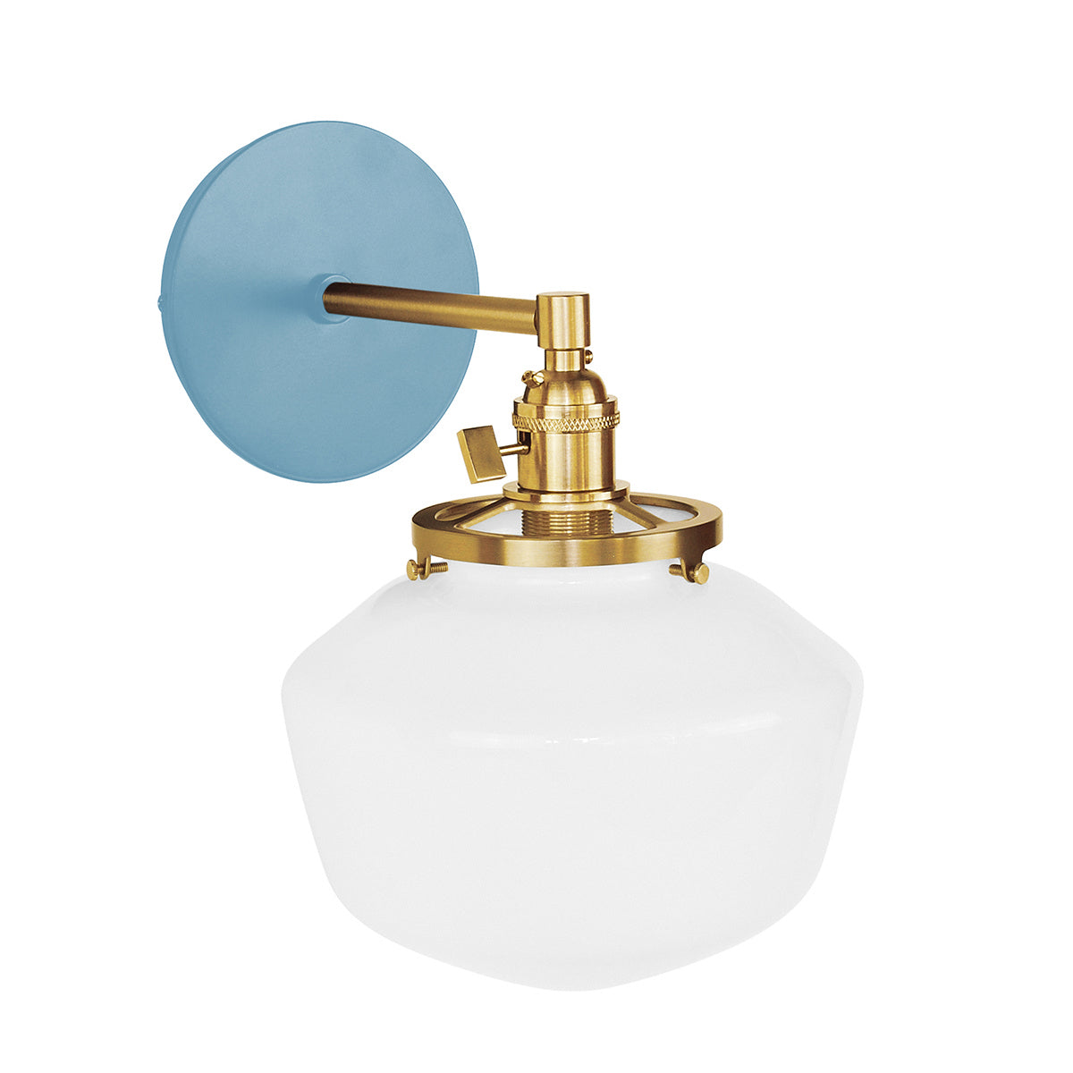 Montclair Light Works - SCM413-54-91 - One Light Wall Sconce - Uno - Light Blue with Brushed Brass