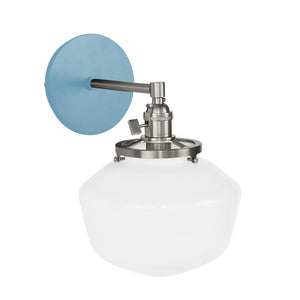 Montclair Light Works - SCM413-54-96 - One Light Wall Sconce - Uno - Light Blue with Brushed Nickel