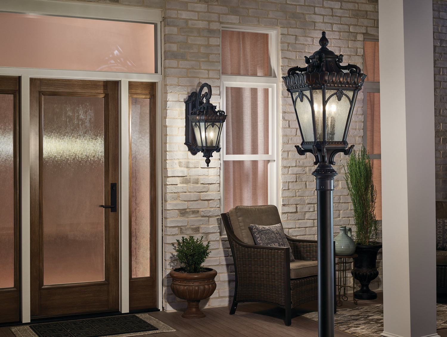 Kichler - 9559LD - Four Light Outdoor Post Mount - Tournai - Londonderry