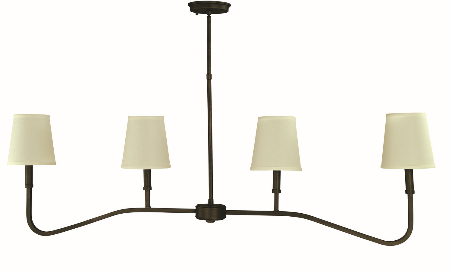 Framburg - 5684 IRON - Four Light Island Chandlier - Heidelberg - Iron