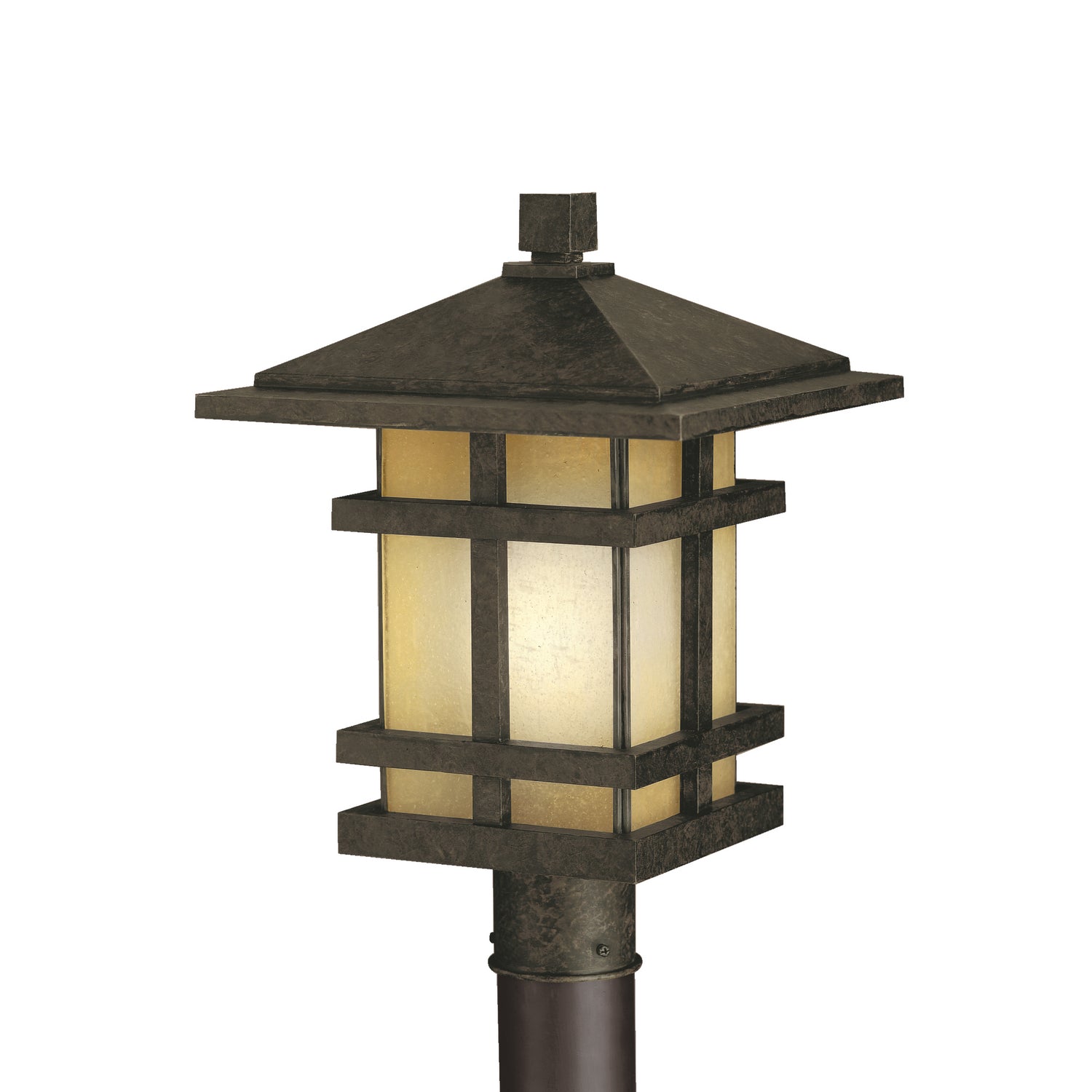 Kichler - 9529AGZ - One Light Outdoor Post Mount - Cross Creek - Aged Bronze