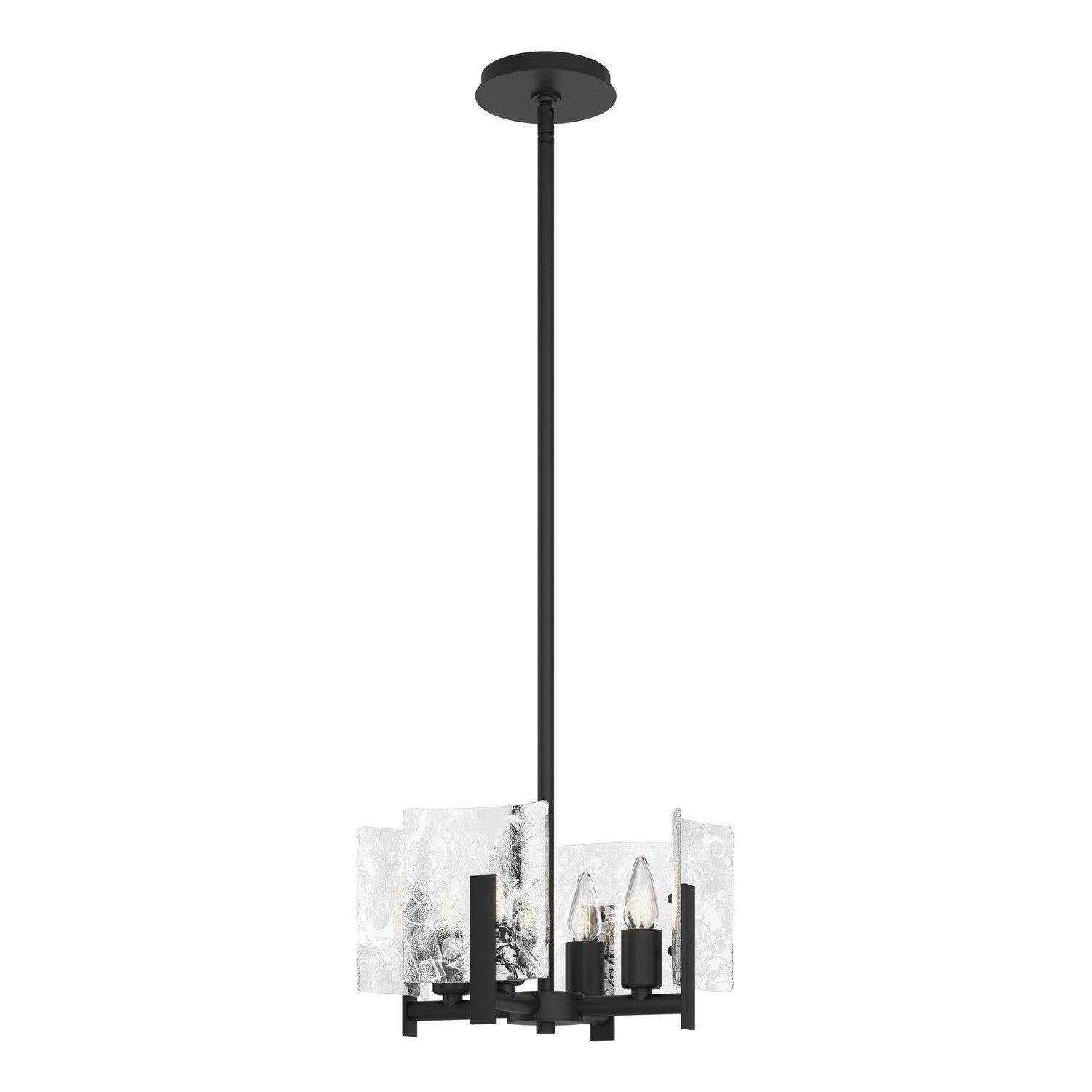 Hubbardton Forge - 131060-SKT-MULT-10-YR0719 - Four Light Semi-Flush/Pendant - Arc - Black