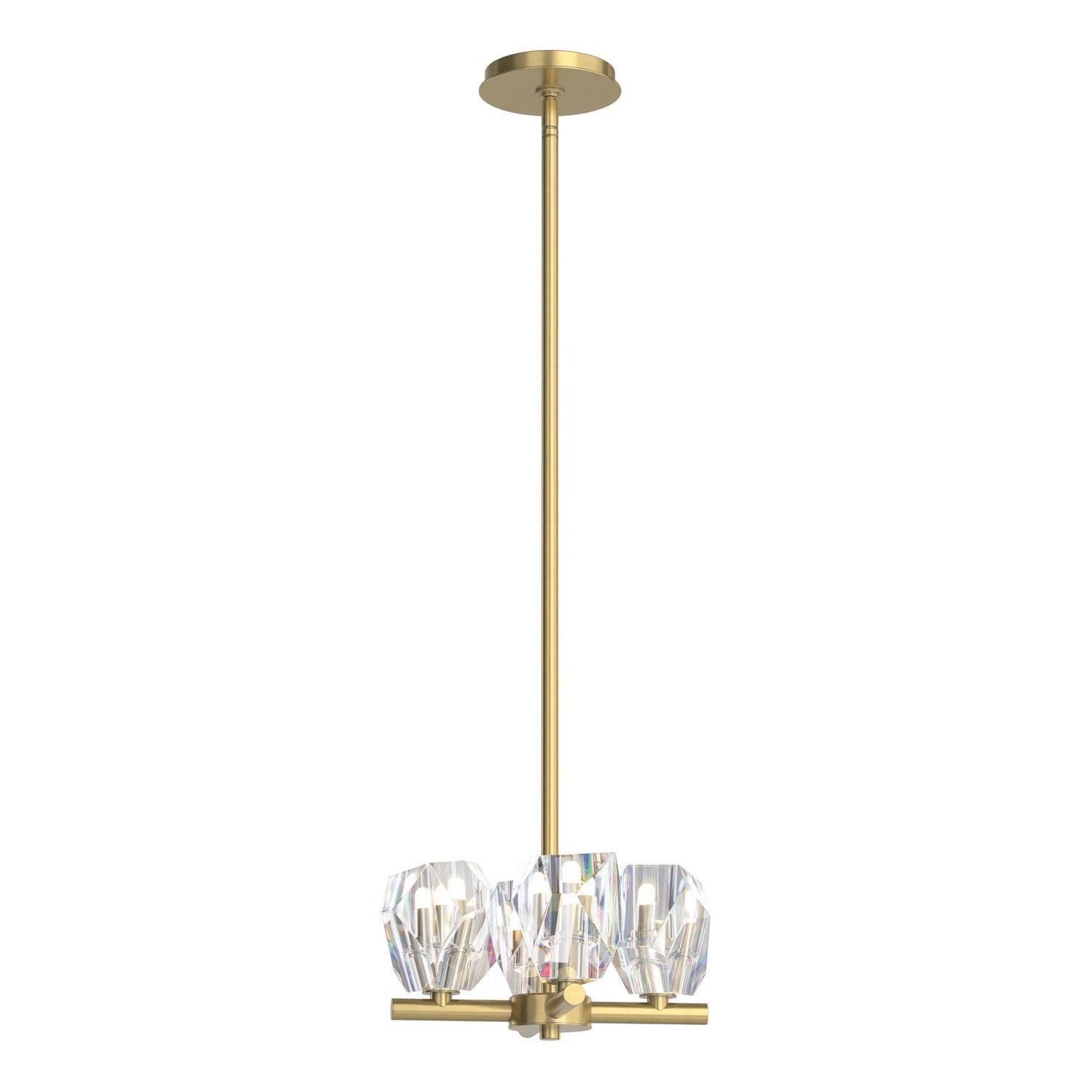 Hubbardton Forge - 131061-SKT-MULT-86-CR - Gatsby 4-Light Semi-Flush/Pendant - Gatsby - Modern Brass