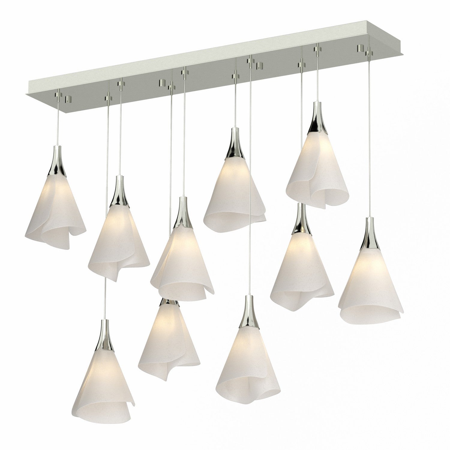 Hubbardton Forge - 131202-SKT-STND-85-SH1987 - Athena Triple Short LED Lantern - Mobius - Sterling