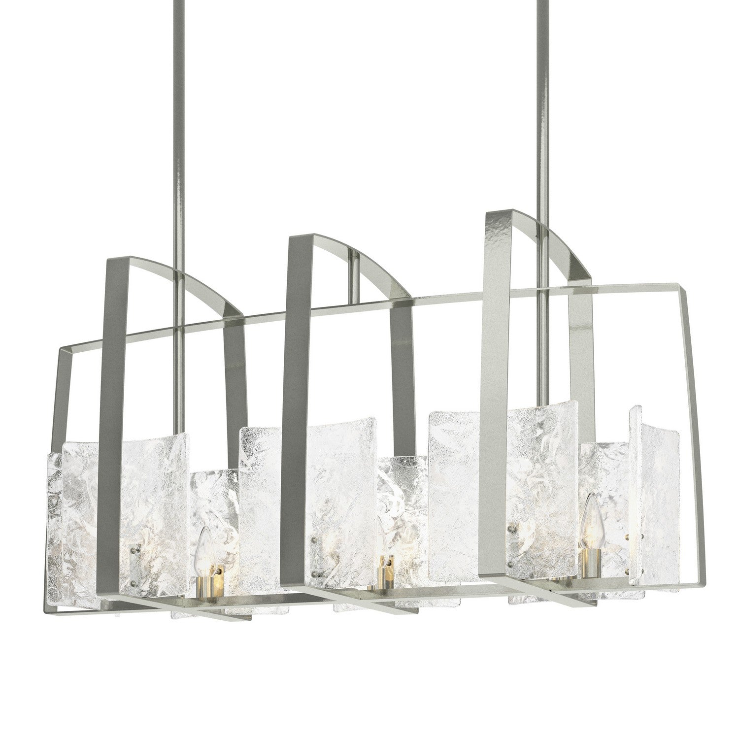 Hubbardton Forge - 131311-SKT-MULT-85-YR0699 - Eight Light Linear Pendant - Arc - Sterling