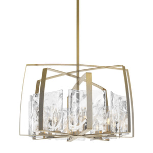 Hubbardton Forge - 131312-SKT-MULT-86-YR0699 - Eight Light Pendant - Arc - Modern Brass