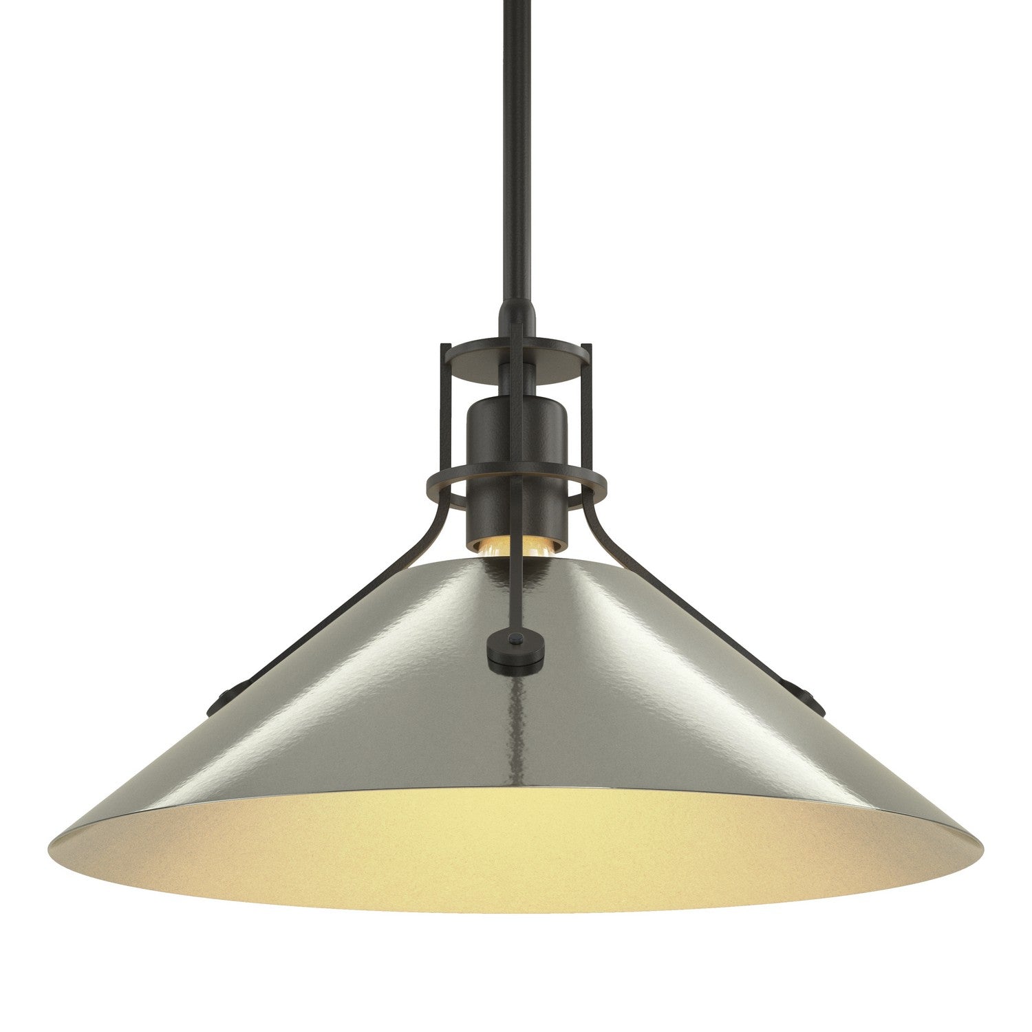 Hubbardton Forge - 134550-SKT-MULT-10-85 - Henry Medium Steel Shade Pendant - Henry - Black