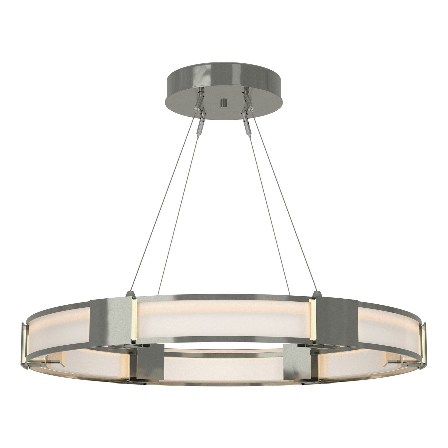 Hubbardton Forge - 138588-SKT-STND-85-FD0399 - Aura Glass Pendant - Aura - Sterling