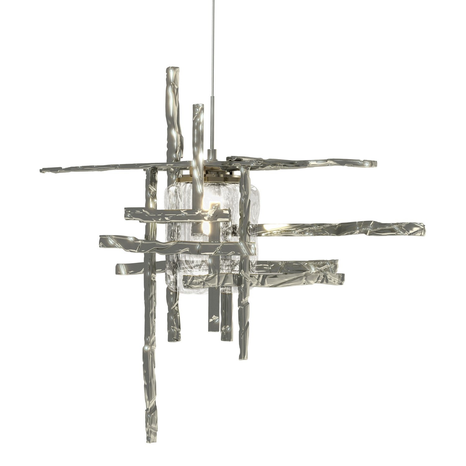 Hubbardton Forge - 161184-SKT-STND-85-II0728 - One Light Mini Pendant - Tura - Sterling