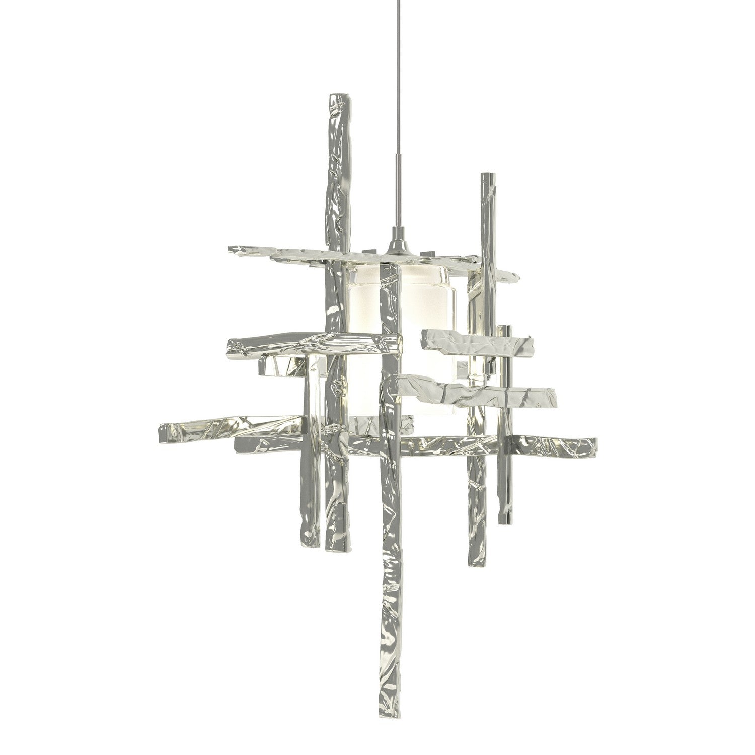 Hubbardton Forge - 161185-SKT-STND-85-YC0305 - One Light Mini Pendant - Tura - Sterling