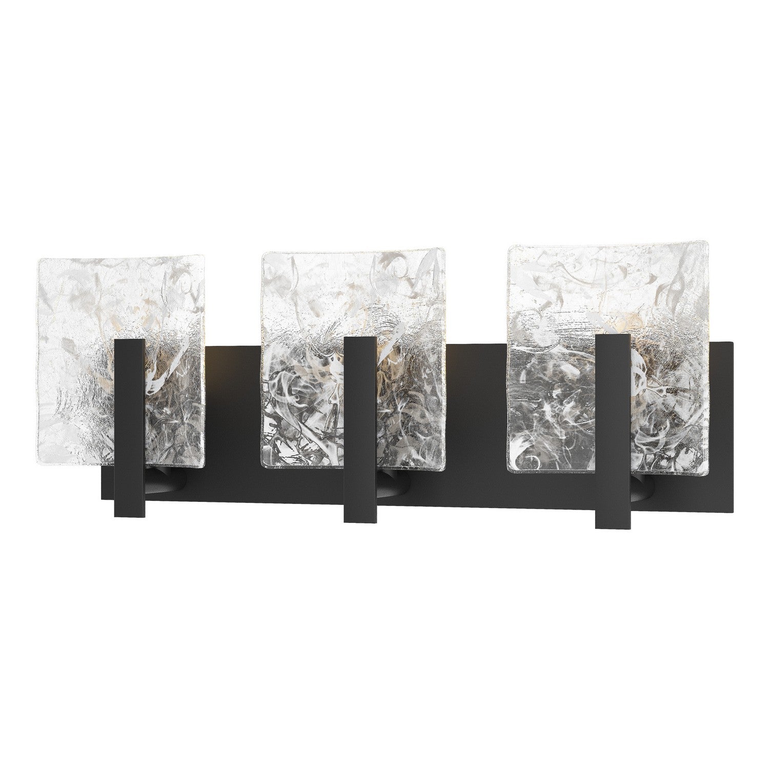 Hubbardton Forge - 201312-SKT-10-YR0719 - Three Light Bath Sconce - Arc - Black