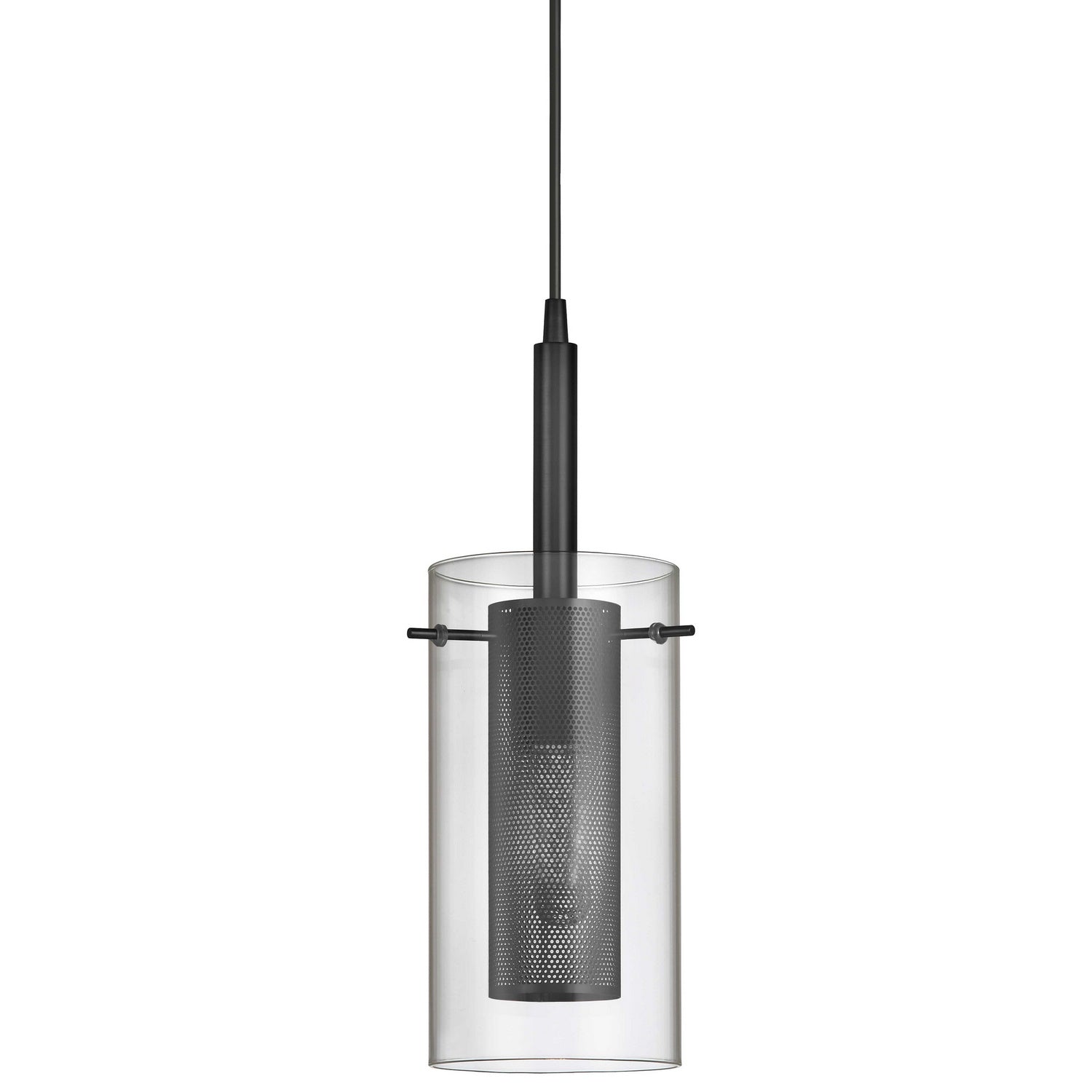 Dainolite Ltd - 30961-CM-MB - One Light Pendant - Percy - Black