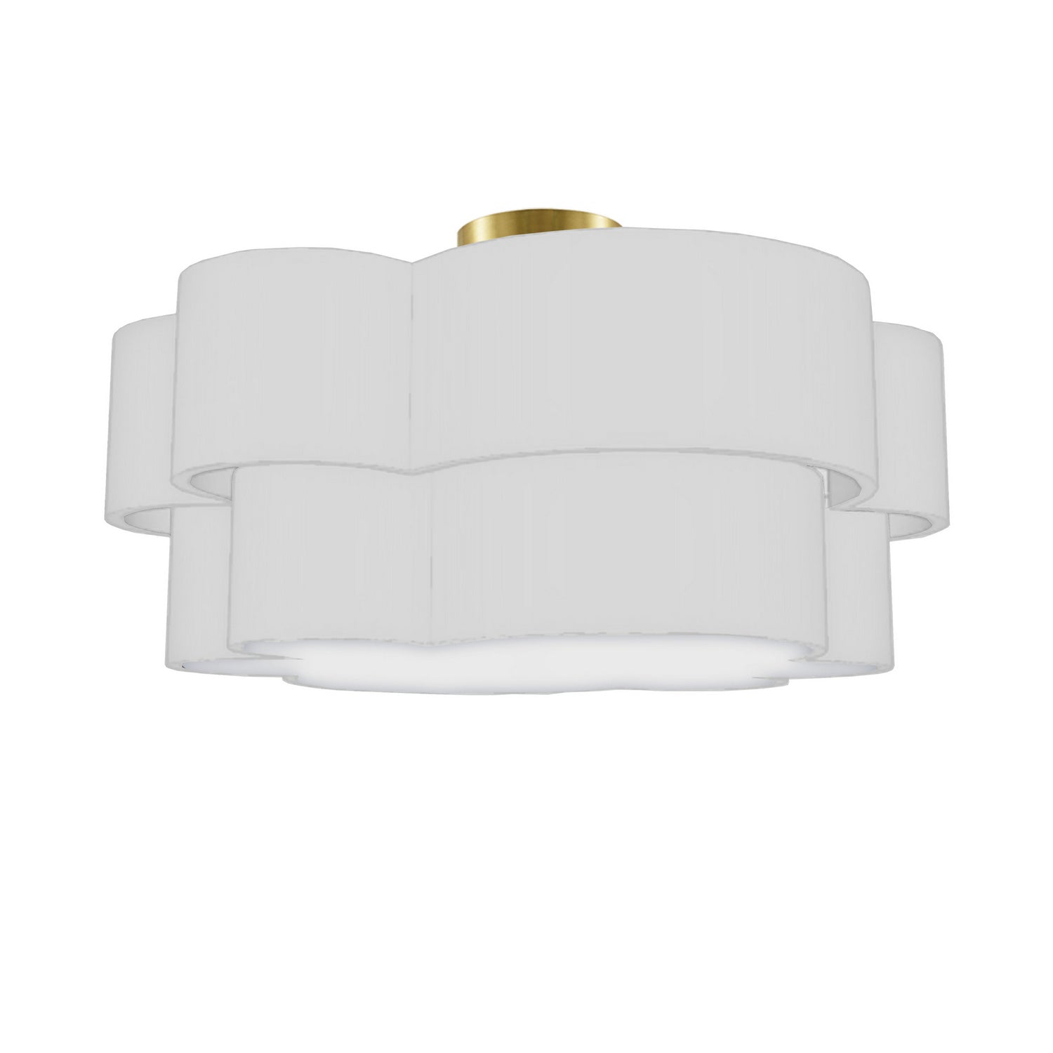 Dainolite Ltd - PLX-203FH-AGB-WH - Three Light Flush Mount - Phlox - White