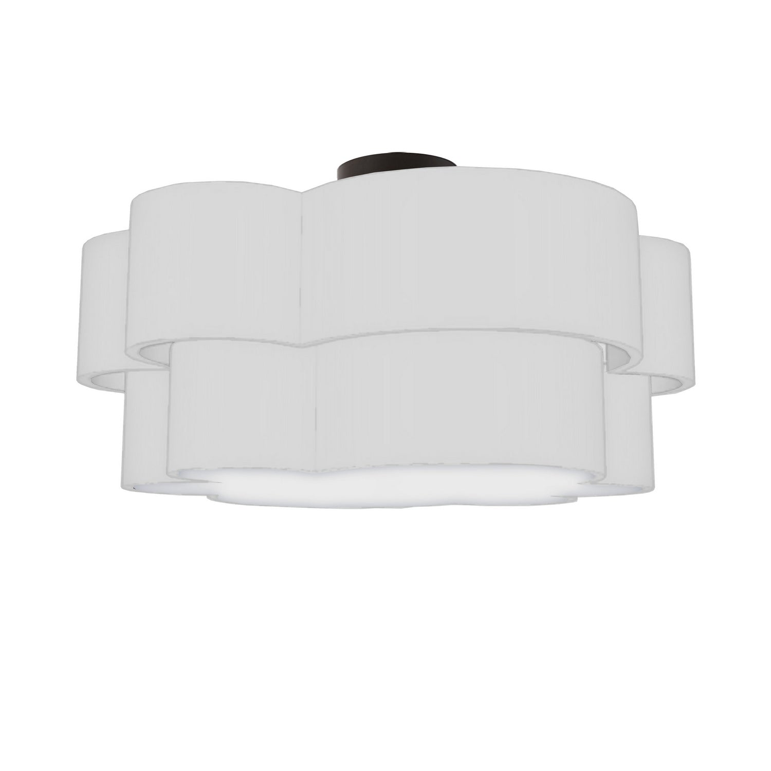 Dainolite Ltd - PLX-203FH-MB-WH - Three Light Flush Mount - Phlox - White