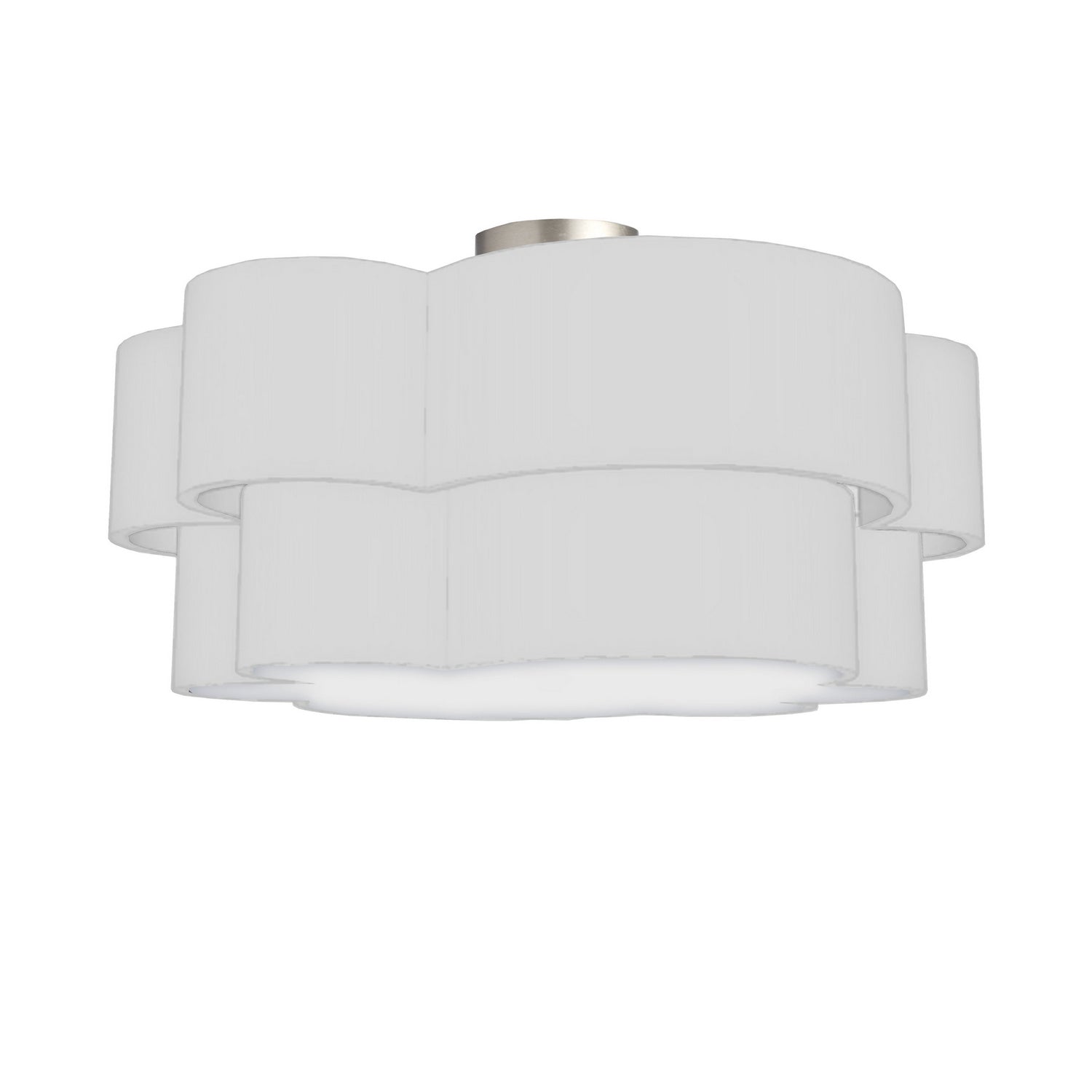 Dainolite Ltd - PLX-203FH-PC-WH - Three Light Flush Mount - Phlox - White