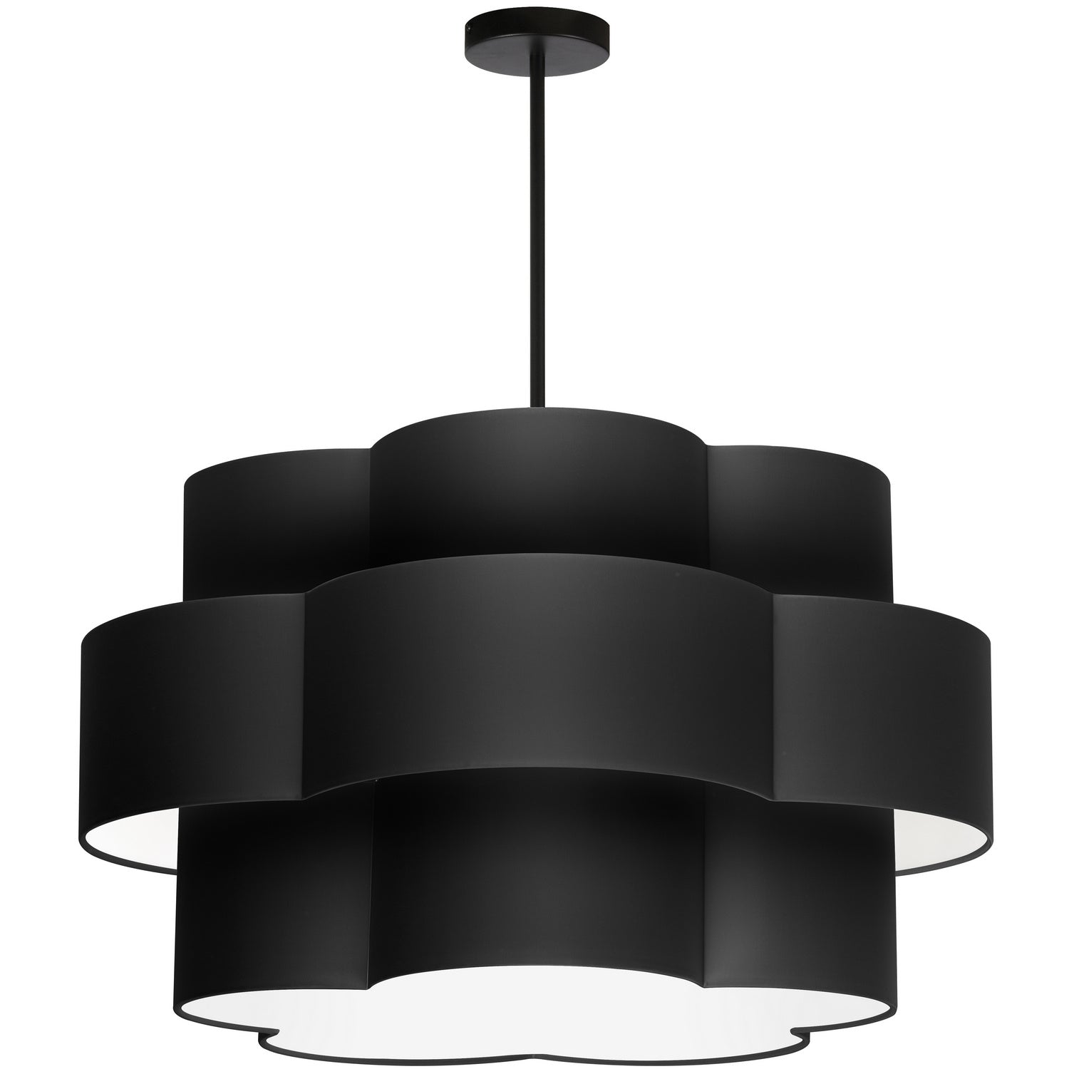 Dainolite Ltd - PLX-284C-MB-BK - Four Light Chandelier - Phlox - Black