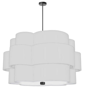 Dainolite Ltd - PLX-284C-MB-WH - Four Light Chandelier - Phlox - White