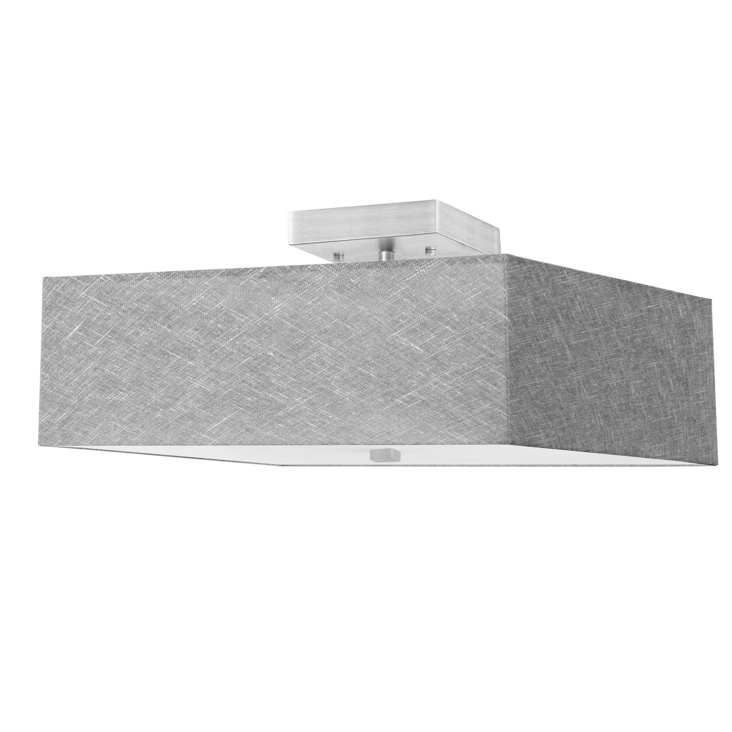 Dainolite Ltd - SRN-143SF-SC-GRY - Three Light Semi-Flush Mount - Seren - Grey