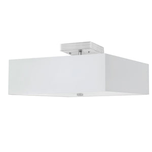 Dainolite Ltd - SRN-143SF-SC-WH - Three Light Semi-Flush Mount - Seren - White